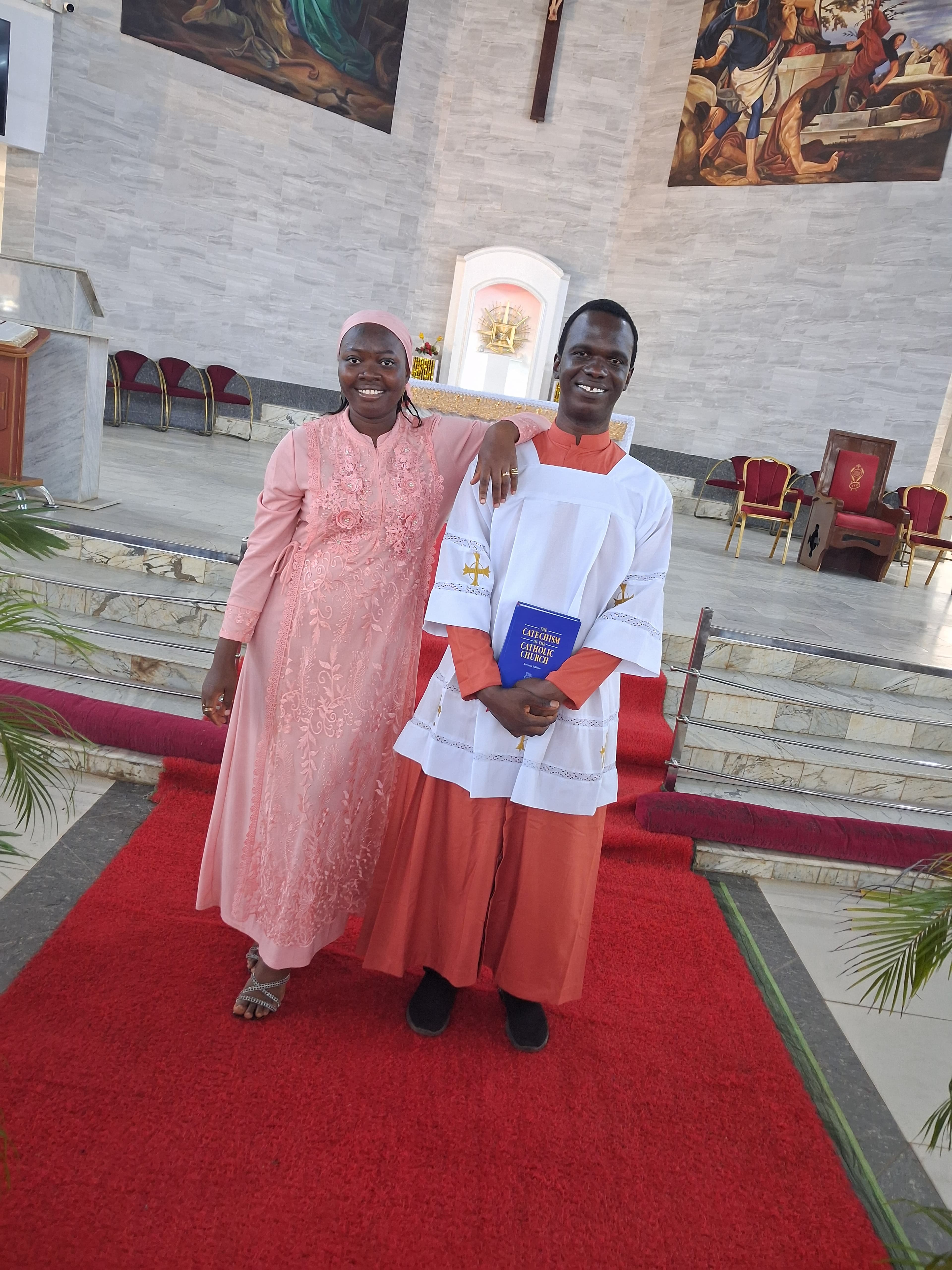 Dancing together at the reception