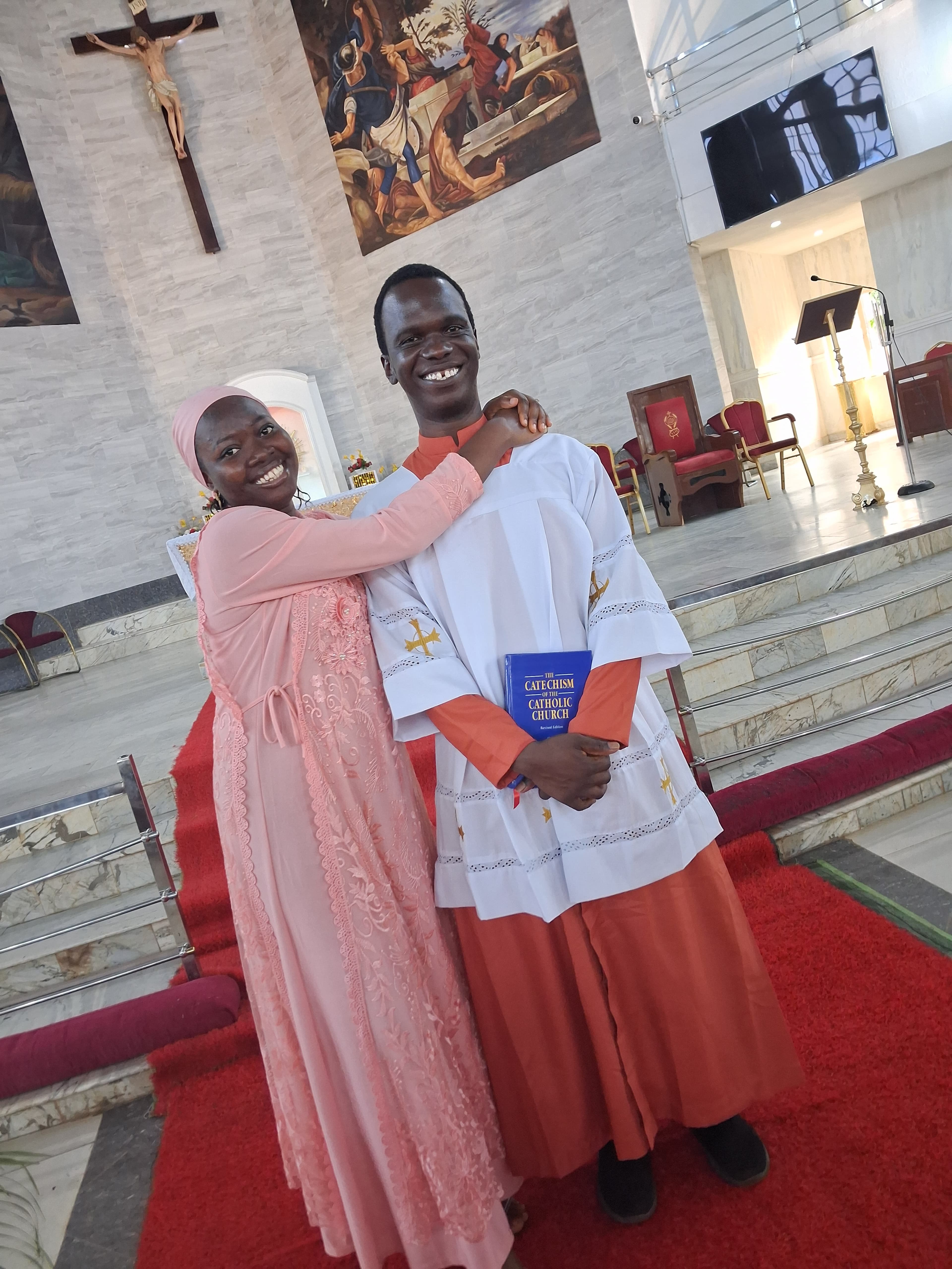 Dancing together at the reception